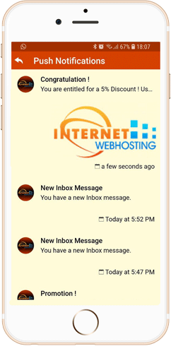 IWH Apps Push notification feature