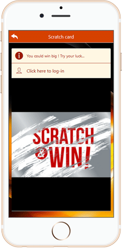App Maker feature scratch card