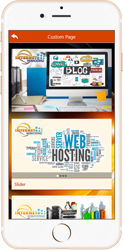 IWH Apps Custom Page feature