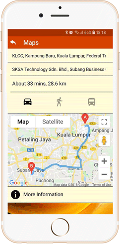 IWH Apps‘s Map feature